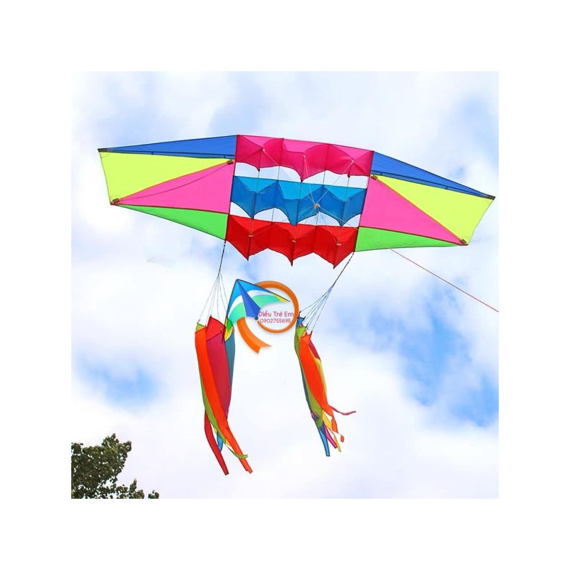 DIỀU BA HỘC KÈM ĐUÔI XOAY 3D