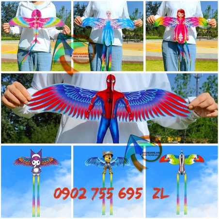 ĐỒ CHƠI DIỀU CẦN CÂU KÍCH THƯỚC 50CM - DIỀU CẦN CÂU CHO BÉ 3D - DIỀU CẦN CÂU - DIỀU VẪY CÁNH - DIỀU CẦN CÂU MINI 3D