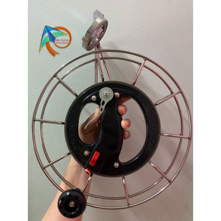 TAY QUAY INOX ĐƯỜNG KÍNH 25CM (CÓ KHOÁ THẮNG)